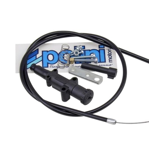 [316.0010] Choke (Kit) Polini, kit completo con cable, negro