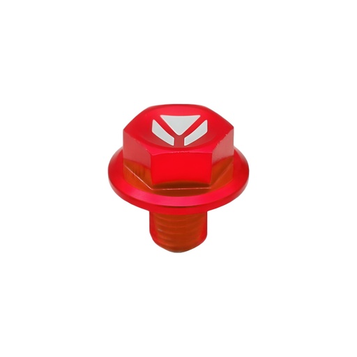 [BVE1-RD] Tapón vaciado aceite CNC imantado Pitbike, rojo