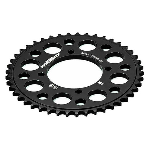 [CA06R37-BK] Corona Pitbike Z-37 420 4 agujeros Aluminio Negro YCF