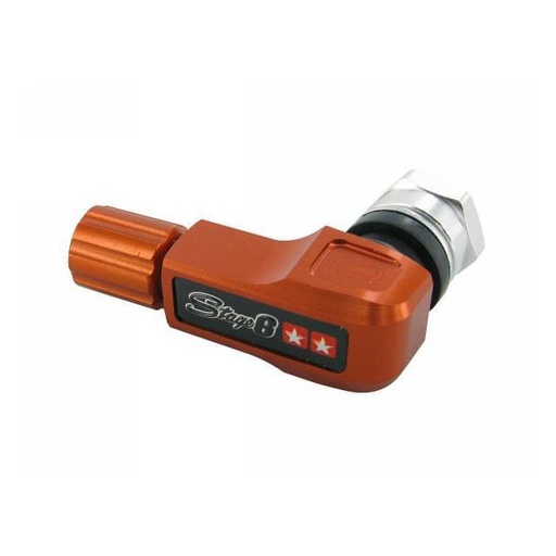 [S6-151300/OR] Válvula Stage6 CNC curvada 90° - naranja