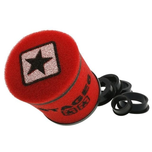 [S6-35035RO] Filtro de Competición Stage6 TWIN AIR universal 28-35-42-45-49-55mm - rojo