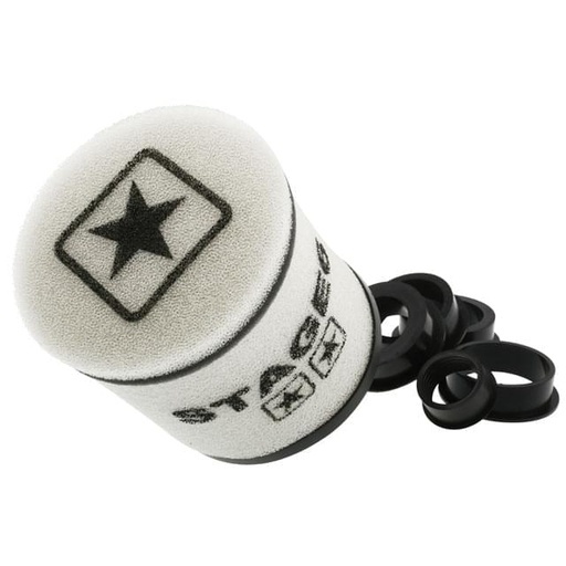 [S6-35035WH] Filtro de Competición Stage6 TWIN AIR universal 28-35-42-45-49-55mm - blanco