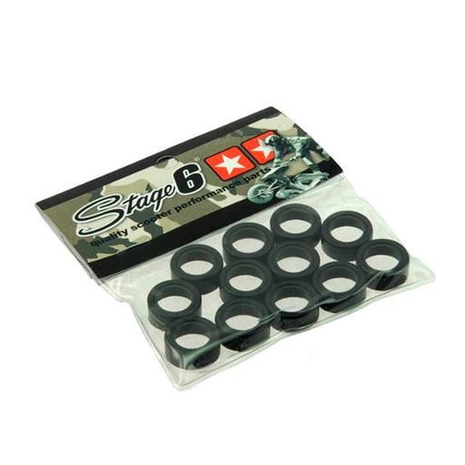 [S6-GS19ET] Casquillos de Recambio para Rodillos (Kit) Stage6, 19x15,5mm, 1 Set para 6 pesos