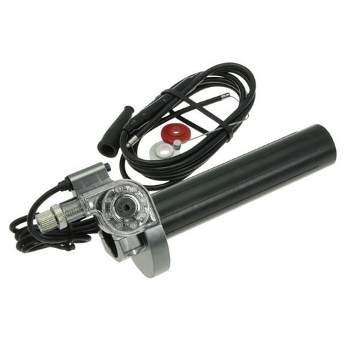 [S6-SSP115/SG] Mando de gas CNC Type SSP incl. cable de gas - acero-gris