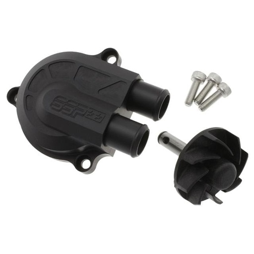 [S6-SSP566WP/BK] Bomba de agua +40% SSP CNC Racing Type Minarelli - Negro mate
