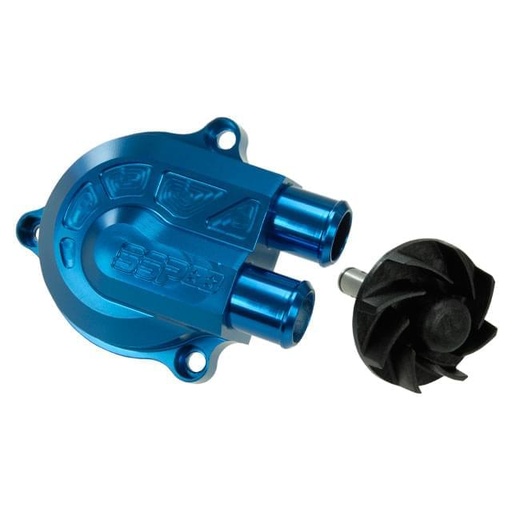 [S6-SSP566WP/BL] Bomba de agua +40% SSP CNC Racing Type Minarelli - azul metalizado
