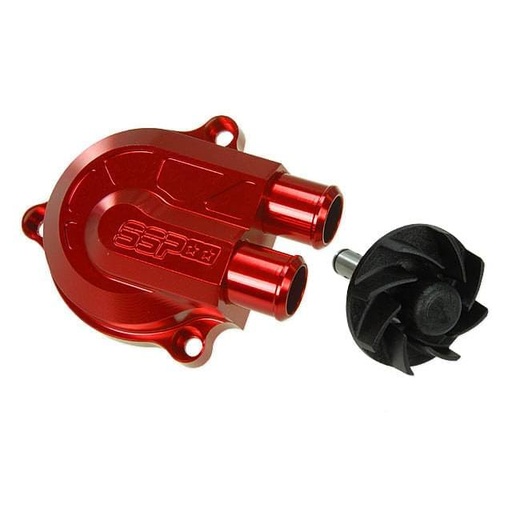 [S6-SSP566WP/RO] Bomba de agua +40% SSP CNC Racing Type Minarelli - rojo metalizado