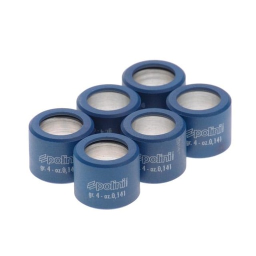 [242.335] Rodillos Polini con revestimiento, 19x15.5 ( 5,8g )