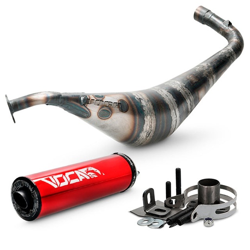 [VCR-RD17147/RE] Escape Derbi Variant Racing V-Protos VOCA silenciador rojo