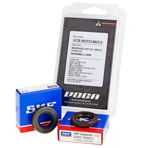 [VCR-RD72188/C3] Cojinetes y retenes  VOCA C3 Viton Minarelli AM6
