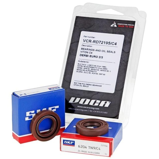 [VCR-RD72195/C4] Cojinetes y retenes  VOCA C4 Viton, Derbi E2/E3