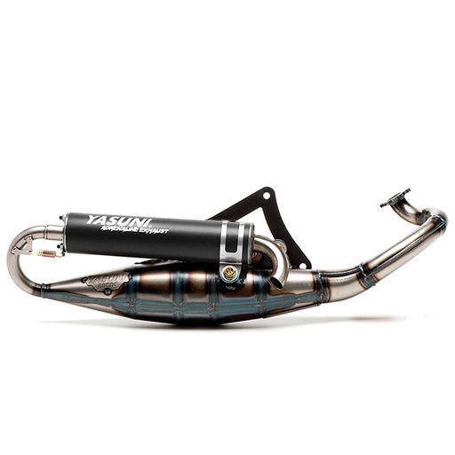 [TUB225B] Escape Morini silenciador aluminio negro Yasuni Scooter R