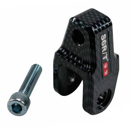 [S6-SSP367/CA] Alargador amortiguador CNC Stage 6 Homologado-CARBONO