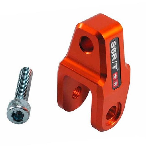 [S6-SSP367/OR] Alargador amortiguador CNC Stage 6 Homologado-NARANJA