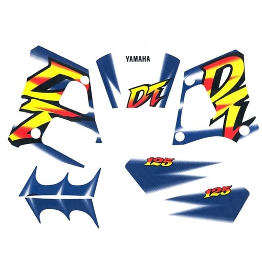 [YAM024] Kit pegatinas Yamaha DT 125 R Azul
