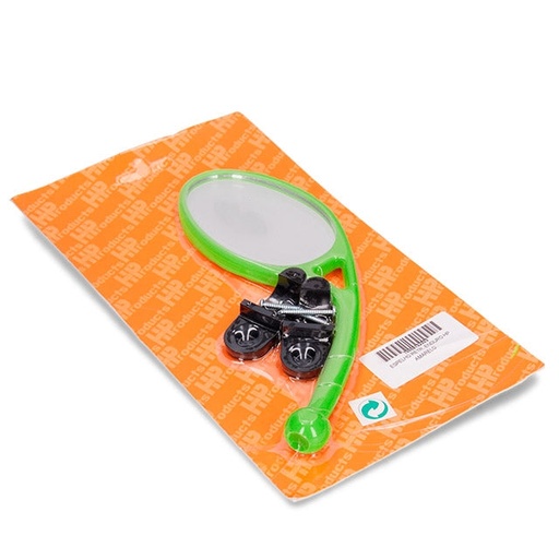 [10008102006] Retrovisor universal offroad con abrazadera para manillar HP Verde