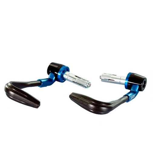 [341.0034] Protectores de maneta de aluminio y nylón Azul Polini