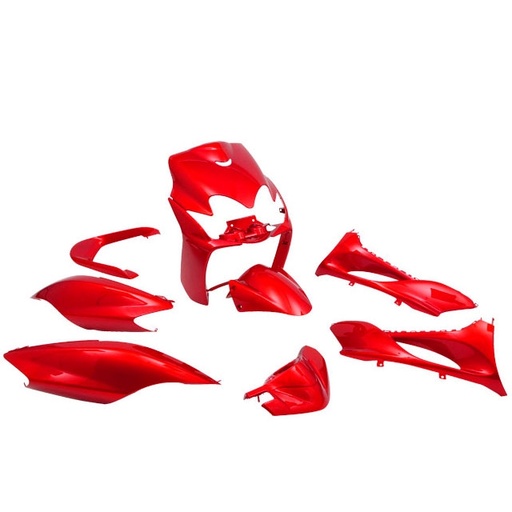 [AP55BP10.995.RE] Kit de carenados Yamaha Jog R RR / MBK Mach G 9 piezas rojo AllPro