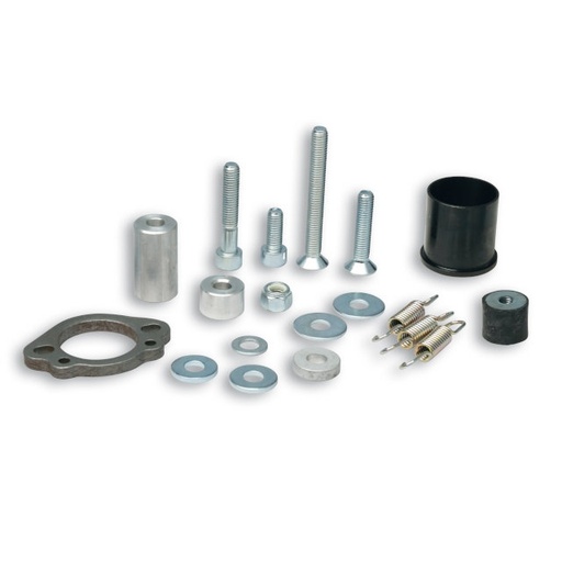 [2012116] Conjunto racor y tornilleria Malossi MHR para escape MHR Team Piaggo 