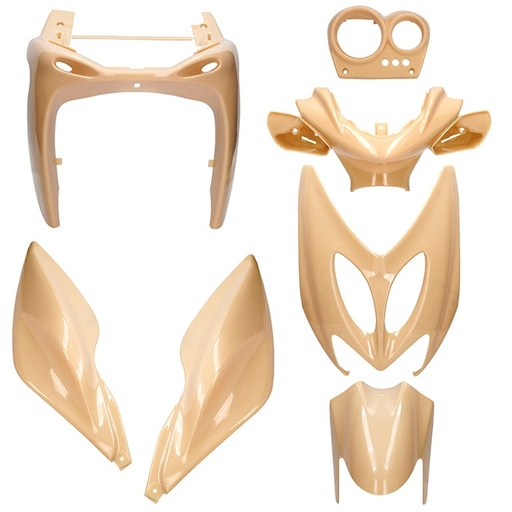 [AP55BP10.900.SS] Kit de carenados Yamaha Aerox / MBK Nitro 7 piezas sin pintar AllPro