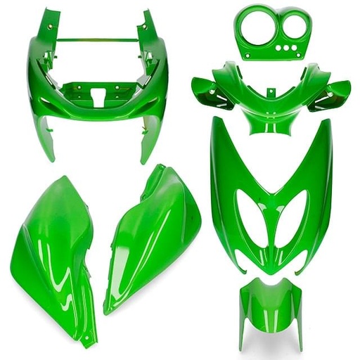 [AP55BP10.900.SS.GR] Kit de carenados Yamaha Aerox / MBK Nitro 7 piezas verde Kawa AllPro