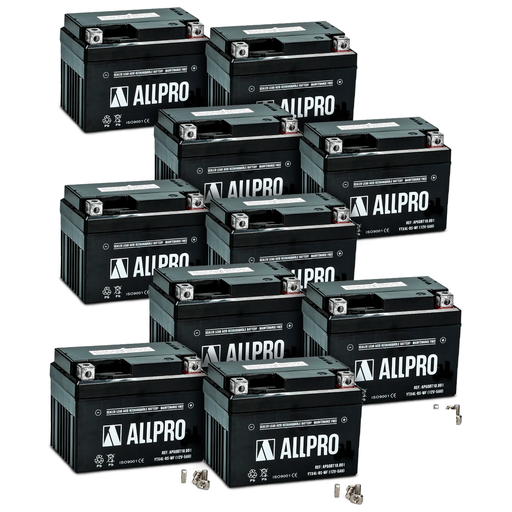 [AP50BT10.001/10] Caja de 10 baterías YTX4L-BS Sellada Allpro
