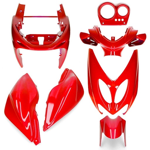[AP55BP10.900.SS.RE] Carenados Yamaha Aerox / MBK Nitro hasta 2013 7 piezas rojo AllPro