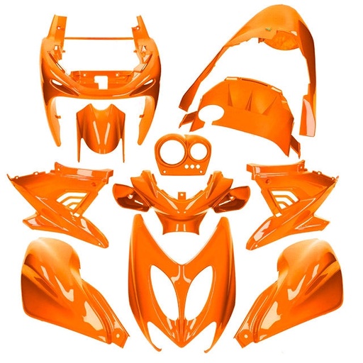 [AP55BP10.900.OR] Carenados Yamaha Aerox / MBK Nitro hasta 2013 11 piezas AllPro naranja metálico