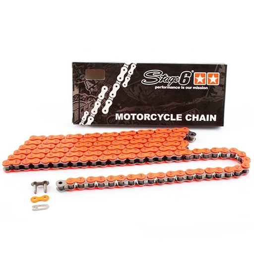 [S6-2011001] Cadena Stage6 420-140 naranja