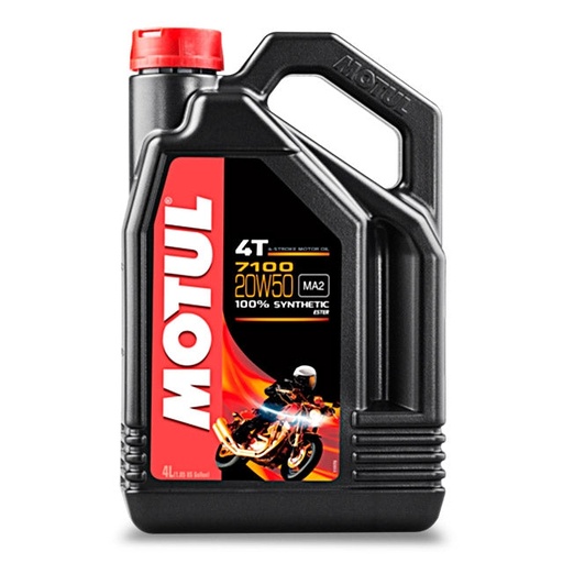 [104104] Aceite motor 4T 20W50 4L Motul 7100