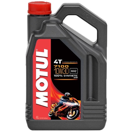 [104090] Aceite motor 4T 10W30 4L Motul 7100