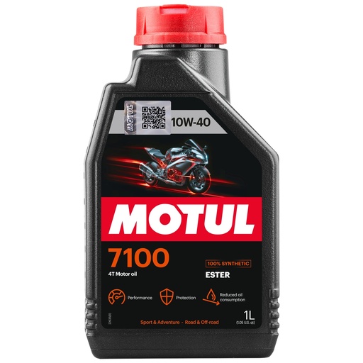 [104091] Aceite motor 4T 10W40 1L Motul 7100