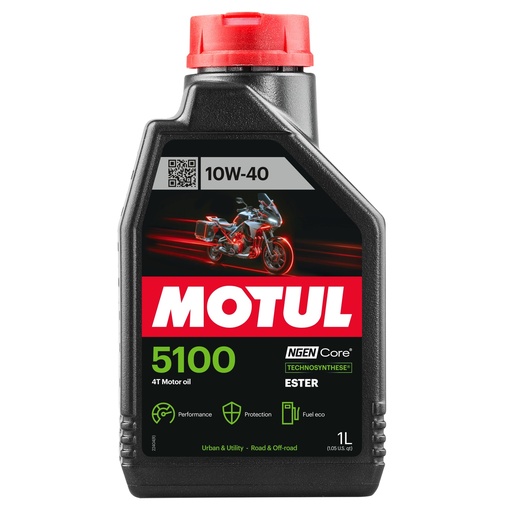 [104066] Aceite motor 4T 10W40 1L Motul 5100