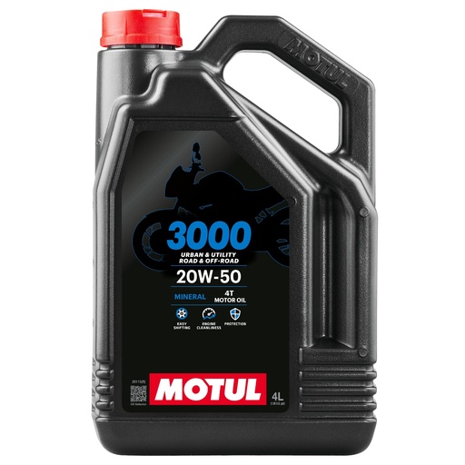 [107319] Aceite motor 4T 20W50 4L Motul 3000