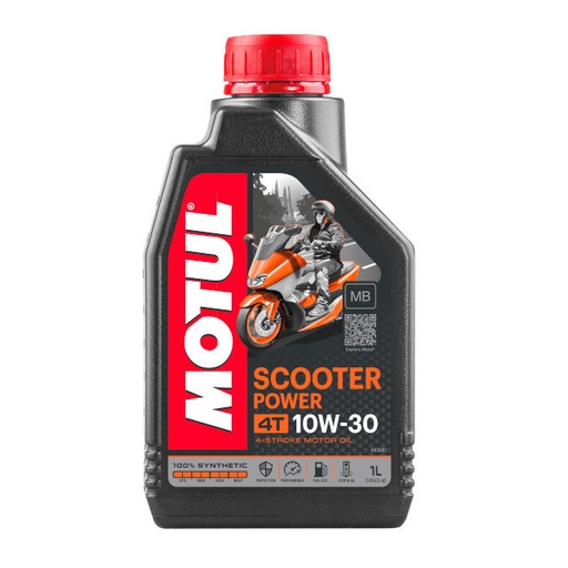 [105936] Aceite motor 4T 10W30 1L Motul Scooter Power MB