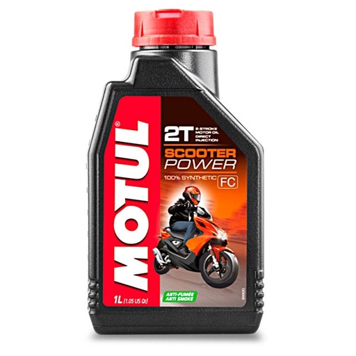 [105881] Aceite mezcla 2T 1L Motul Scooter Power