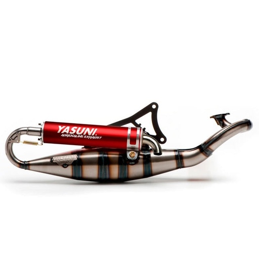 [TUB902R] Escape Minarelli horizontal Yasuni Scooter R - silenciador rojo