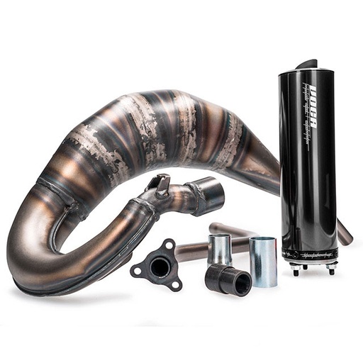 [VCR-RD36190/BKBK] Escape Beta RR Enduro/SM 2012-2020 Voca Cross Rookie 50/70cc (CE) silenciador Negro - Salida derecha