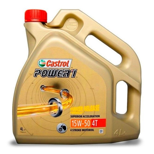 [MO4T00024] Aceite motor 4T 15W50 4L Castrol Power 1