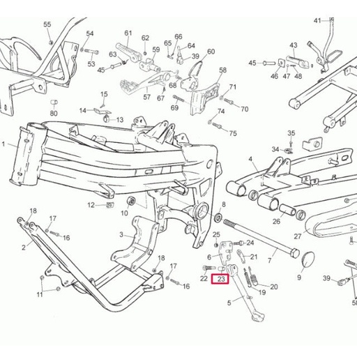 [0/000.480.7000] Casquillo caballete Rieju RS2 Matrix 50/125cc