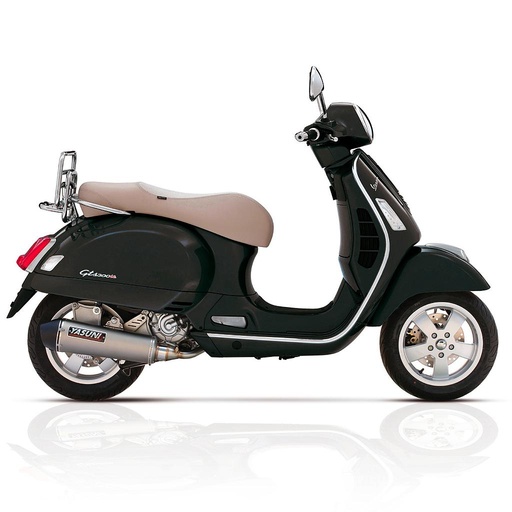 [TUB453] Escape Vespa Super S / GTS 125 Yasuni 4T homologado CE - Silenciador titanio
