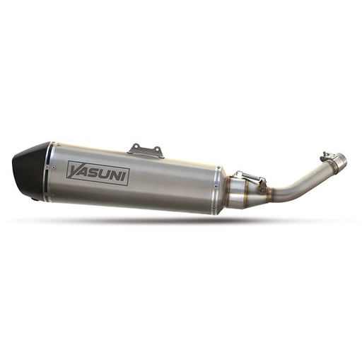 [TUB453] Escape Vespa Super S / GTS 125 Yasuni 4T homologado CE - Silenciador titanio