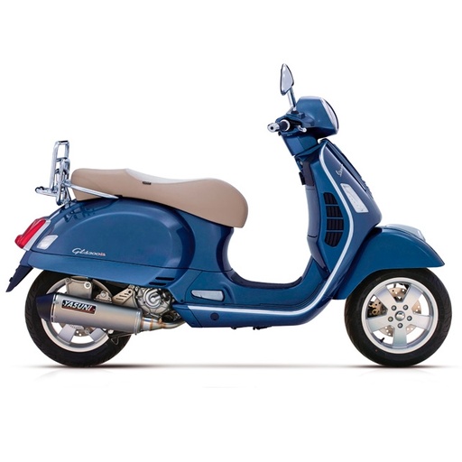 [TUB454] Escape Vespa Super S / GTS 300 Yasuni 4T homologado CE - Silenciador titanio