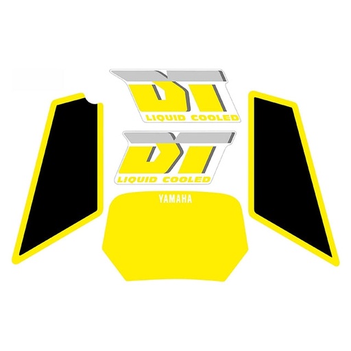 [YAM062] Kit pegatinas Yamaha DT Liquid Cooled Amarillo