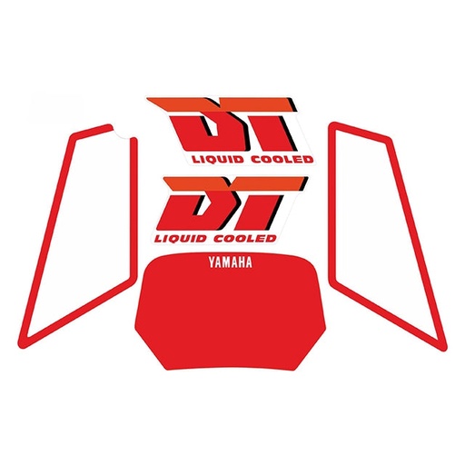 [YAM063] Kit pegatinas Yamaha DT Liquid Cooled Rojo