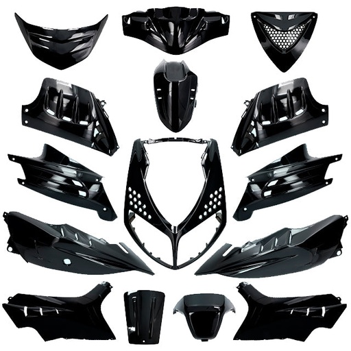 [AP55BP10.925.BK] Kit de carenados Peugeot Speedfight 2 15 piezas negro metálico Allpro