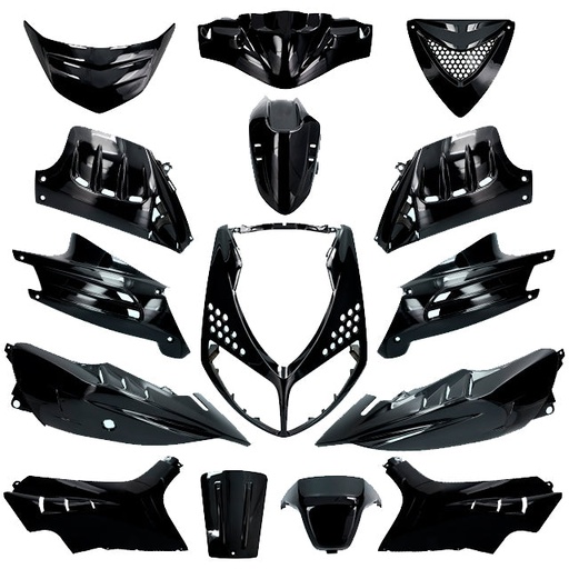 [AP55BP10.925.BK] Kit de carenados Peugeot Speedfight 2 15 piezas negro metálico Allpro