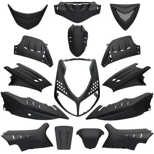 [AP55BP10.925.BM] Kit de carenados Peugeot Speedfight 2 15 piezas negro mate Allpro