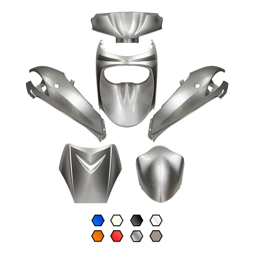 [AP55BP10.927.BL] Kit de carenados Peugeot New Vivacity 50 6 piezas azul metálico AllPro