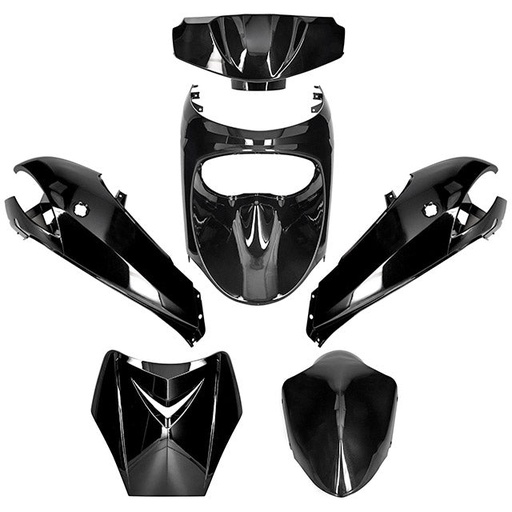 [AP55BP10.927.BK] Kit de carenados Peugeot New Vivacity 50 6 piezas negro metálico AllPro